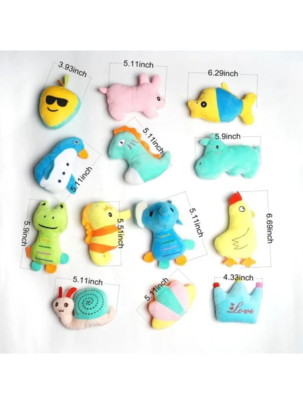 26-Pack Soft Squeaky Dog Toys for Small & Medium Puppies, Colorful Comfort Toys